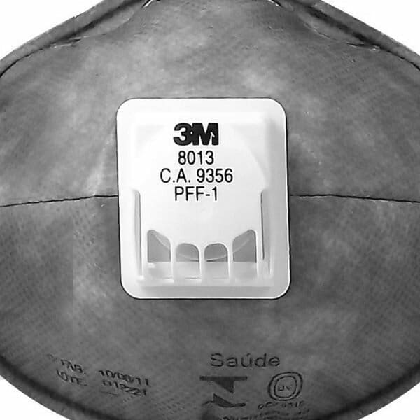 Máscara 3M 8013 Proteção Respiratória PFF1 com Válvula CA 9357
