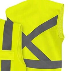 Coleto Refletivo com 4 Bolsos Amarelo Fluorescente Steelflex