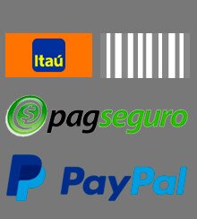 Itaú Boleto PagSeguro Paypal