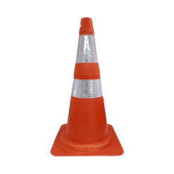 Cone Flexível Refletivo de Sinalização Laranja 75cm