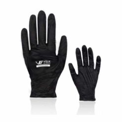 Luva Nitrílica Descartável Preta Sensi Black Slim CA 43174