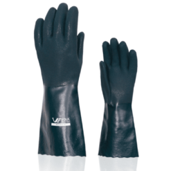 Luva PVC Preta Punho Longo Volk CA 37127