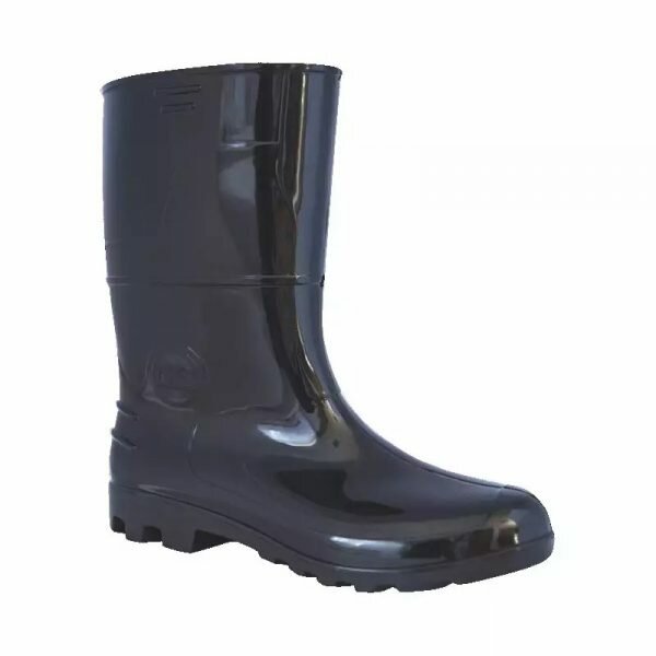 Bota de PVC Cano Médio Preta Safety Boots Kadesh CA 42149