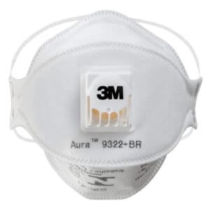 Máscara Respirador Descartável 3M Aura 9322+BR PFF2 com Válvula