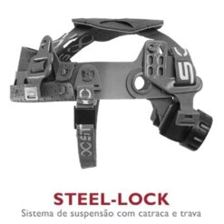 Capacete de Segurança Steelflex Turtle Classe B Tipo II com Jugular e Catraca CA 35983 - Imagem 2