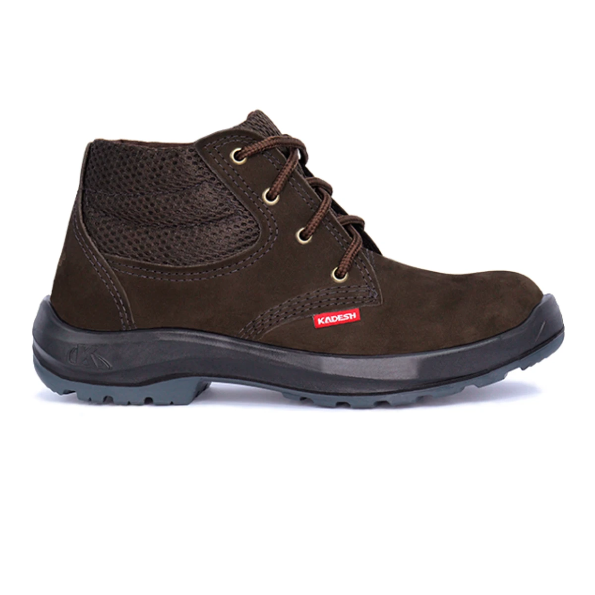 Botina Nobuck com Bico PVC 3G Marrom Kadesh CA 16252 - Imagem 2