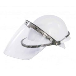 Protetor Facial Incolor e Capacete Branco