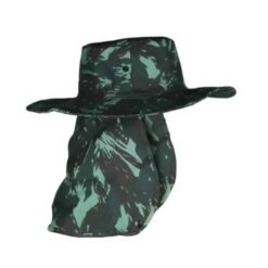 Chapéu Australiano Camuflado com Proteção de Pescoço