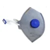 Máscara respiratória PFF2 KSN com válvula Azul Carvão Ativo CA 10579 Cor Cinza