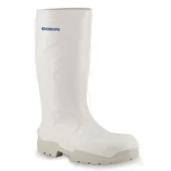Bota Composite Impermeável Branca cano longo com forro térmico pé direito Ecoboots Bracol CA 34233