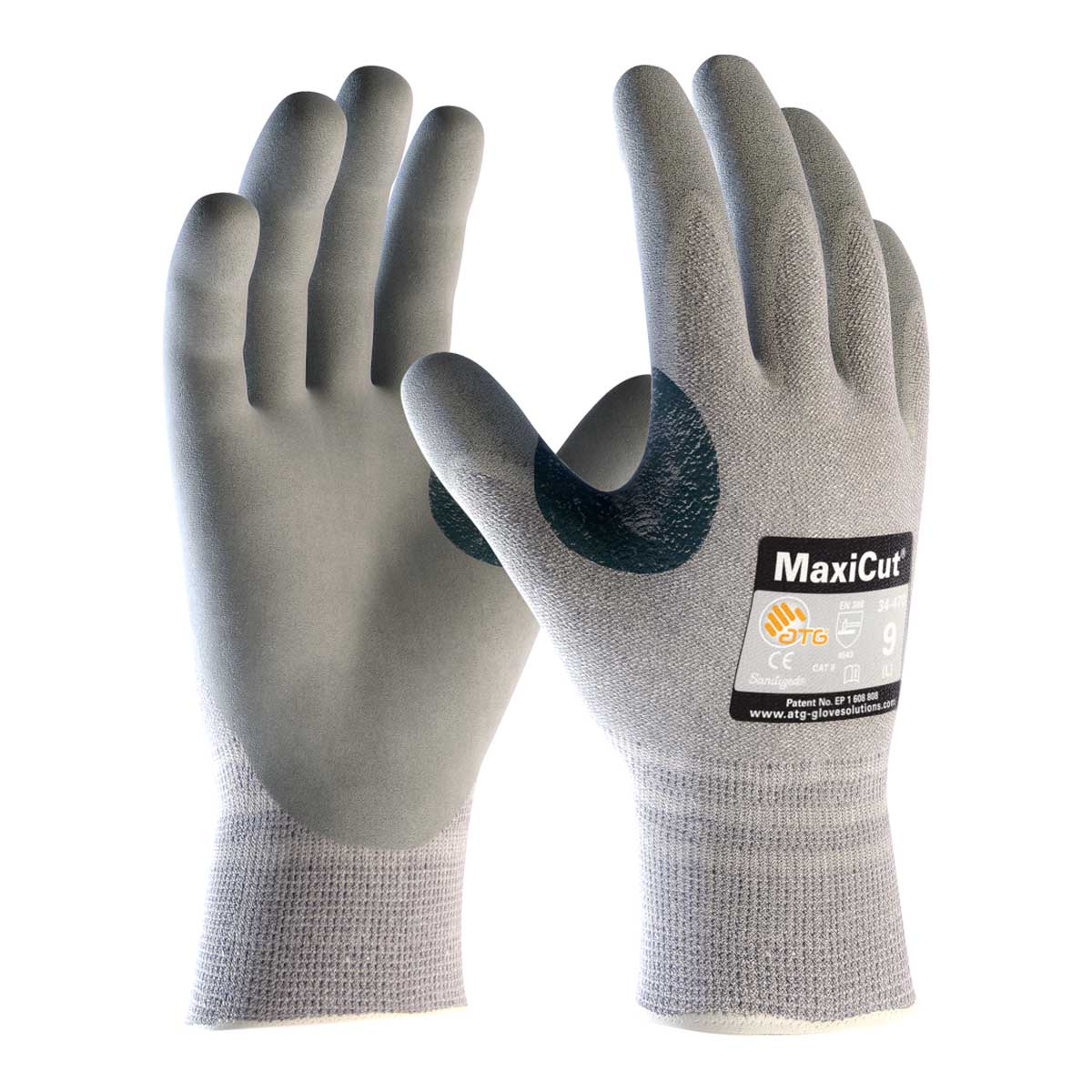 Luvas Maxicut Anti-corte ATG Cinza. Ideal para Manipulação de objetos secos cortantes