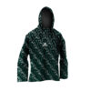 Capa de chuva verde camuflado Impermeável com Capuz Nylon Emborrachado com Fechamento em Velcro Arvoredo