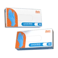 Luva Nitrílica Descartável Nitrilo Azul Medix CA 44528