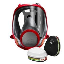 Respirador Air FFS990 com Cartucho Multigases, ideal para proteção contra fumaça, poeira e gases tóxicos em ambientes industriais.