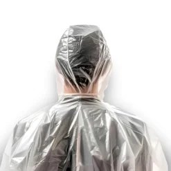 Capa de Chuva com Capuz Descartável Transparente Brasmo - Imagem 2