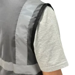 Colete Refletivo Sem Bolso Cinza Tipo Blusão H/H - Imagem 5