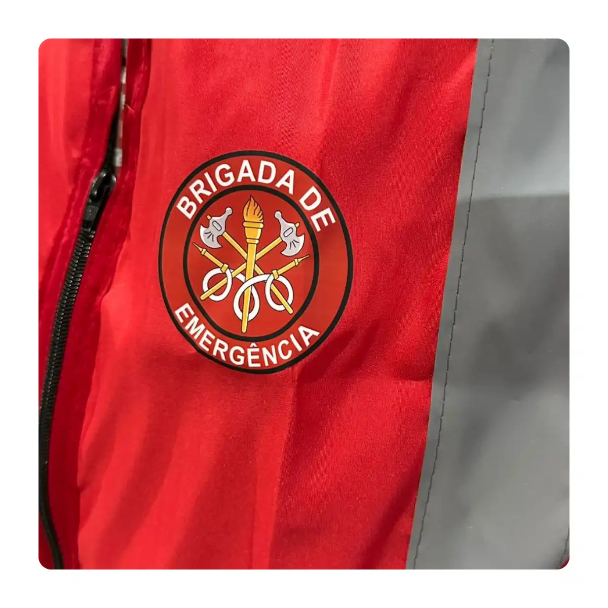 Colete Refletivo para Brigadista sem Bolso Vermelho Tipo Blusão H/H - Imagem 6