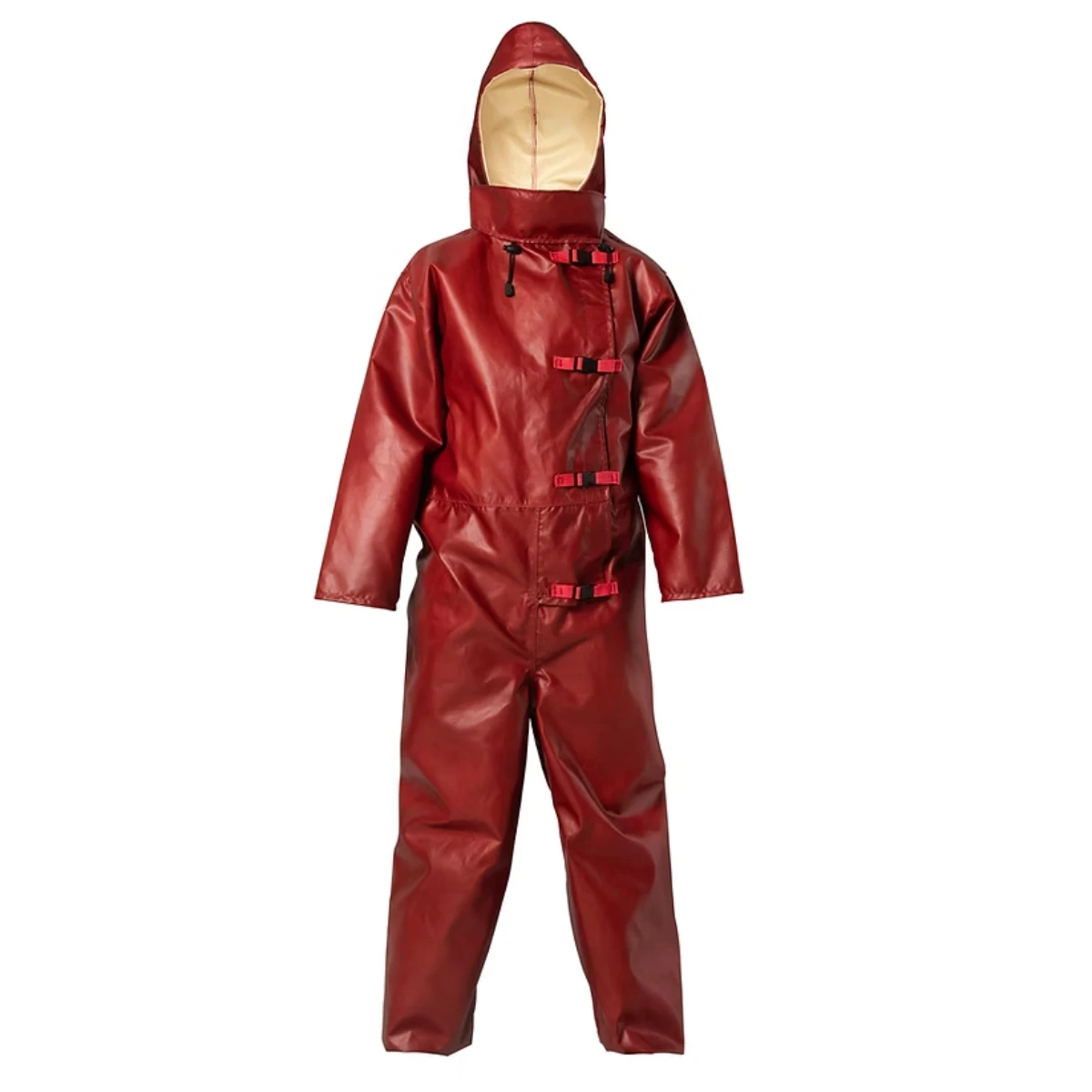Macacão Impermeável para Hidrojateamento Agua de Alta Pressão Aquapress Vermelho Vértice CA 50551