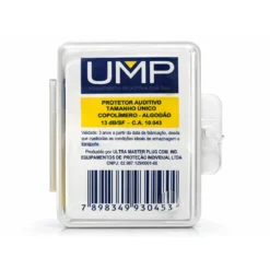 Protetor Auricular Tipo Plug de Copolímero 12dB com Cordão UMP CA 10043 - Imagem 3