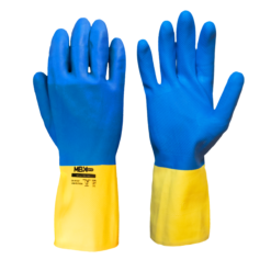 Luva de Látex Natural e Neoprene Bicolor NFlex Medix CA 49127