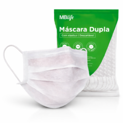 Máscara Descartável Dupla com Elástico Medix - 100 unid.
