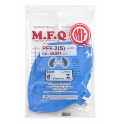 Respirador PFF2 com Válvula Azul MFQ CA 36857 - Imagem 3