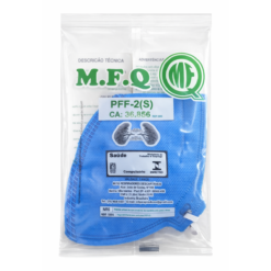 Respirador PFF2 sem Válvula Azul MFQ CA 36856 - Imagem 3