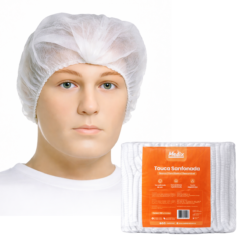 Touca Descartável Sanfonada com Elástico Medix - 100 und. - Imagem 3
