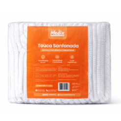Touca Descartável Sanfonada com Elástico Medix - 100 und. - Imagem 2