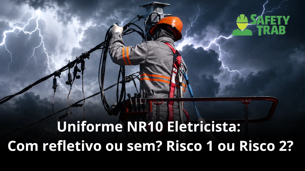 Uniforme NR10 Eletricista: Com refletivo ou sem? Risco 1 ou Risco 2?