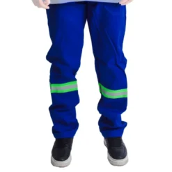 Uniforme Eletricista NR-10 Azul Royal com Refletivo Verde Maicol - Imagem 3