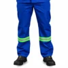 calca nr10 eletricista azul royal com refletivo verde maicol